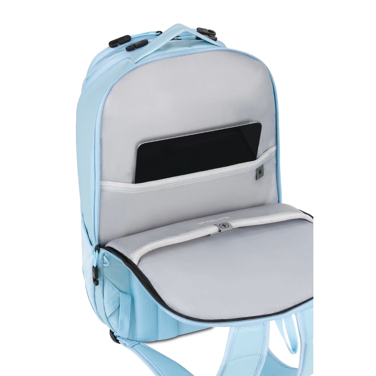 Blue Swissgear laptop backpack